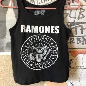 RAMONES Cropped Muscle Tank